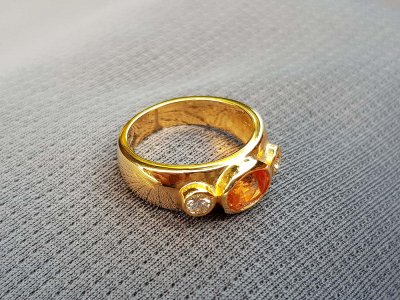Padparadscha-Brillant-Ring