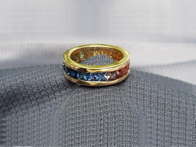 Saphir-Mem-Ring Gr.58