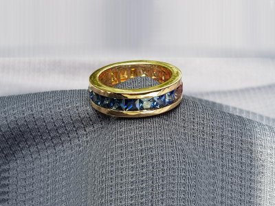 Saphir-Mem-Ring Gr.58