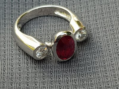 Rubin-Brillant-Ring Gr.55