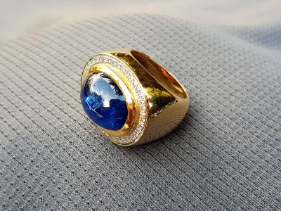 Saphir-Brillant-Ring