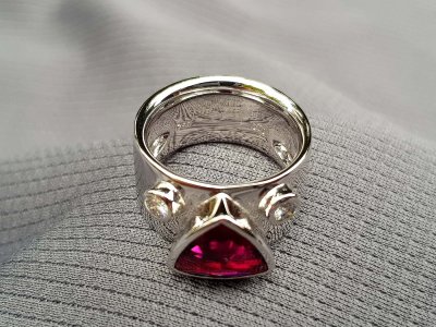 Rubellit-Brillant-Ring